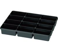 Mallette de rangement séparations fixes 815351 (L x l x H) 335 x 235 x 50 mm Nombre de compartiments: 12 1 pc(s)