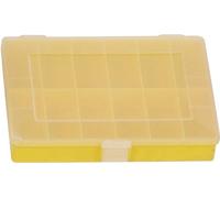 hünersdorff GmbH Boîte à assortiment PP COMPACT, 12 compartiments 170x250x46 mm, jaune