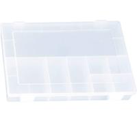 Mallette de rangement séparations fixes Hünersdorff 611300 (L x l x H) 335 x 225 x 55 mm Nombre de compartiments: 8 1 pc(s)