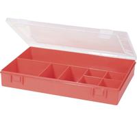Mallette de rangement séparations fixes Hünersdorff 611700 (L x l x H) 335 x 225 x 55 mm Nombre de compartiments: 8 1 pc(s)