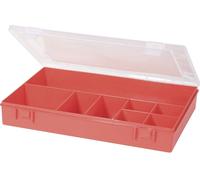 Mallette de rangement séparations fixes Hünersdorff 611700 (L x l x H) 335 x 225 x 55 mm Nombre de compartiments: 8 1 pc(s)