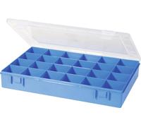 Mallette de rangement séparations fixes Hünersdorff 611900 (L x l x H) 335 x 225 x 55 mm Nombre de compartiments: 24 1 pc(s)