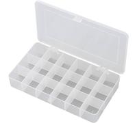 Mallette de rangement séparations fixes TRU COMPONENTS E-107 1572071 (L x l x H) 210 x 112 x 30 mm Nombre de compartiments: 18