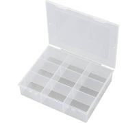 Mallette de rangement séparations fixes TRU COMPONENTS E-112-1 1565067 (L x l x H) 190 x 145 x 42 mm Nombre de compartiments: 9 1 pc(s)