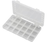 Mallette de rangement séparations fixes TRU COMPONENTS PP18-01 1570100 (L x l x H) 195 x 100 x 13 mm Nombre de compartiments: 18