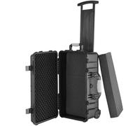 CAISSON ETANCHE CAMERA - TECTAKE - Mallette de transport sur roues avec poignée télescopique résistante - 34,5 x 23 x 56 cm