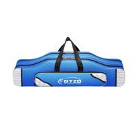 Mallette de transport de canne à pêche portable, 2/3/4 couches étanche, étui à outils pour canne à pêche, robuste et fiable, adapté pour les activités de plein air et les voyages, Bleu-gris-double