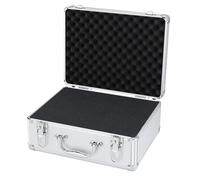Mallette de transport en aluminium avec serrure | Valise à outils de précision au design avec poignée - Étui de protection multifonction pour documents, serrure de s, Un, riferimento alla