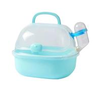 Mallette de transport en plastique pour hamster - Cage adaptée aux animaux de compagnie - Pour les propriétaires - Confort de voyage