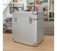 Mallette de transport et de rangement en aluminum pour 30 disques vinyle