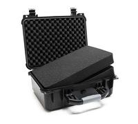 Mallette de transport Noire Valise de protection Ajustable Étanche Mousse Taille L 40,6x33x17cm
