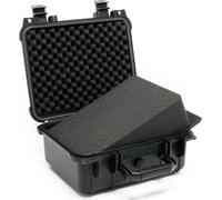 Mallette de transport Noire Valise de protection Ajustable Étanche Mousse Taille S 27x24,6x12,4cm
