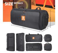 Mallette de transport pliable en tissu Oxford, Protection pour haut-parleur, rangement avec poignée, sacs de rangement, pochette à Double fermeture éclair pour JBL PARTYBOX 710-Shoulder Bags