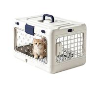 Mallette De Transport Portable Pour Animaux De Compagnie - Niche Pour Chat À Coque Rigide Pliable, Conception À Flux D'air Respirant Pour Les Voyages | Boîte De Rangement Sécurisée Et Durable Pour Cha