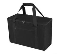 Mallette de transport pour 56 pièces avec sac de rangement pour blocs en bois et poches extérieures pour accessoires