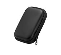 Mallette de transport pour Miyoo Mini Plus R36S R35S RGB20SXU10 Console de jeux rétro portable Sacoche de voyage rigide et portable avec poches en filet (Noir)