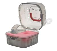 Mallette de Transport pour Petits Animaux, Double Couche, Abs, Rose | Cochons D’inde et Autres Petits Animaux, Facile à Nettoyer, Ventilée, Sûre, Visites Vétérinaires et Sorties