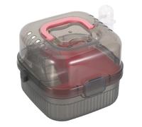 Mallette de Transport pour Petits Animaux Portable à Double Niveau Abs