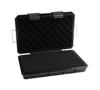 Mallette de transport rigide et compacte 22 x 16 x 4,2 cm, boîte de rangement portable verrouillable avec insert en mousse, étui de transport de protection antichoc pour objectif d'appareil photo