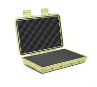 Mallette de transport rigide et compacte, 22 x 16 x 4,2 cm, boîte de rangement portable verrouillable avec insert en mousse, étui de transport de protection antichoc pour objectif d'appareil photo