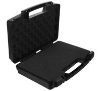 Mallette de Transport Rigide Noire en Plastique avec Mousse, Portable