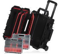Zelsius Valise à transport avec rembourrage en mousse |18 litres |Porte-document, attache-case, valise à roulettes | Mallette pour appareil photo, maquillage, arme, caisse à outils, valise trolley