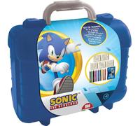 Mallette de voyage pour tampons et coloriages Sonic