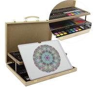 MALLETTE DESSIN/PEINTURE CHEVALET 108 PCS