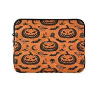 Mallette d'ordinateur légère avec fermeture éclair 33 cm + Halloween Jack O | 13 pouces + sac de transport avec fermeture éclair pour voyage de travail funda para computadora M