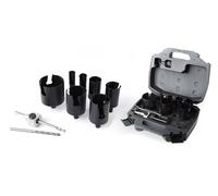 Mallette scie trépan Carbure électricien 10pcs D.22-35-40-51-54-65-68 + pilote + 2 forets
