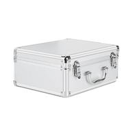 Mallette en aluminium pour homme Porte-documents latéraux rigides, porte-documents en aluminium avec poignée, organisateur de rangement for camion éponge intégré, coffre serrure sécurité(Key lock)