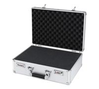 Mallette en aluminium - Valise de rangement professionnelle, boîte de protection sécurisée | Coffre de rangement multifonctionnel, coffre à éponge intégré, sac de rangement portable et durable