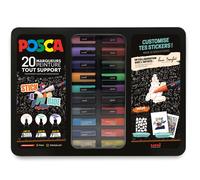 Mallette en métal 20 marqueurs Stick & Ride - Posca