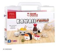 Graine créative – Mallette figurine Fimo Kawaii family Saveurs d'Asie – 21 pcs Multicolore