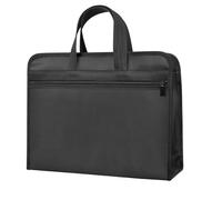 Mallette imperméable en toile pour documents d'affaires mallette pour ordinateur portable sac multifonctionnel étanche pour les trajets quotidiens, 817-1 Noir