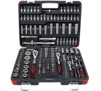 MALLETTE JEU DE DOUILLES, OUTILLAGE A MAIN 172 PIECES BGS DIY