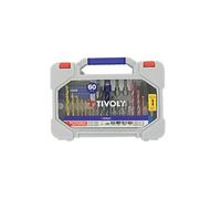 Mallette MIXTE 60 Pièces TIVOLY Forets 2EN1 BETON ET CARRELAGE Pour Perceuse et Visseuse