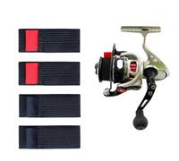 Mallette moulinet de pêche, protection de ceinture de chasse de pêche | 4 couvercles de protection pour engrenages de pêche | Bande de protection de ceinture élastique, sangles de retenue d'équipement