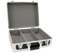 Mallette Omnitronic CD-Case ALU avec poignée de transport noir, argent aluminium, Mousse, caoutchouc