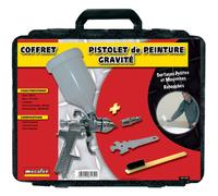Mallette pistolet peinture à gravite + accessoires Mecafer