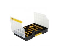 Allit Boîte de rangement 457430 – 46,5×37,3×7,2 cm – Noir/Jaune/Transparent
