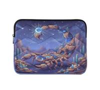 Mallette portable pour ordinateur portable 13-14 pouces Scorpion Desert Night Collage, porte-documents pour tablette, sac de transport pour travail, voyage d'affaires