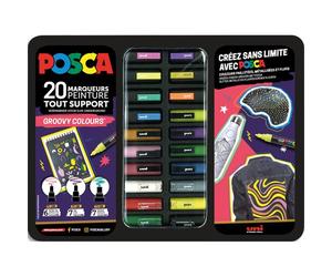 Mallette posca marqueur les insolites 20 unites coloris assortis