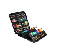 Posca – Mallette 60 marqueurs assortis – pointes variées – peinture à base d'eau – noire
