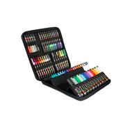 POSCA - Mitsubishi Pencil - Mallette 60 marqueurs Pointes Extra-Fines PC1MC / Fines PC3M / Moyennes PC5M / Biseautées PC8K - Marqueurs Peinture à Base d'Eau - Tout Support