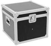 Mallette pour appareils Roadinger PAR-56 Spot avec poignée de transport noir, argent aluminium, bois