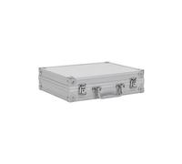 vidaXL Mallette pour Arme à Feu Malette Arme de Poing Malette Pistolet Coffre à Pistolet Valise à Pistolet Malette de Rangement Aluminium ABS Argenté
