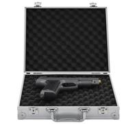 vidaXL Mallette pour Arme à Feu Malette Pistolet Malette Arme de Poing Valise à Pistolet Coffre à Pistolet Malette de Rangement Aluminium ABS Argenté
