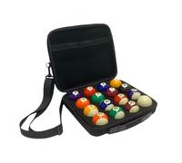 Mallette Pour Boules De Billard - EVA 35x25x10cm 1000g | Sac De Rangement Et De Transport Pour Boules De Billard | Étui Portable Durable Contenant 16 Boulles Standard Avec Sangles À Main Et Épaule
