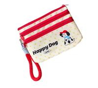 Mallette pour cartes en tissu avec poche de rangement multicouche pour cartes de crédit et accessoires quotidiens, Little Dog